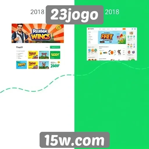 A evolução do design do site 23jogo